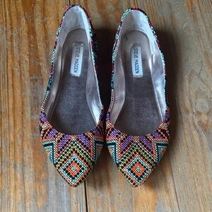 Steve Madden Colorful Geometric Flats